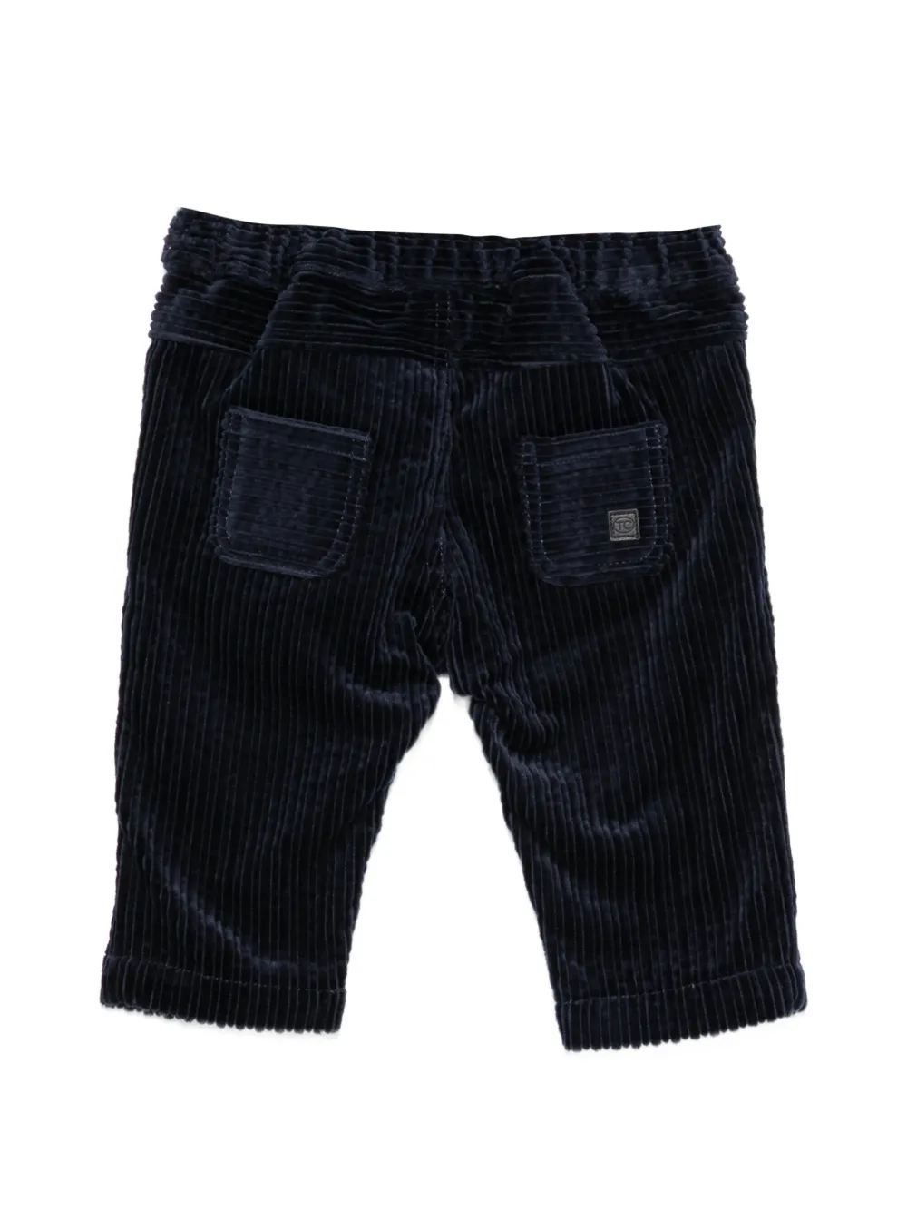 Tartine Et Chocolat corduroy-texture trousers Blauw