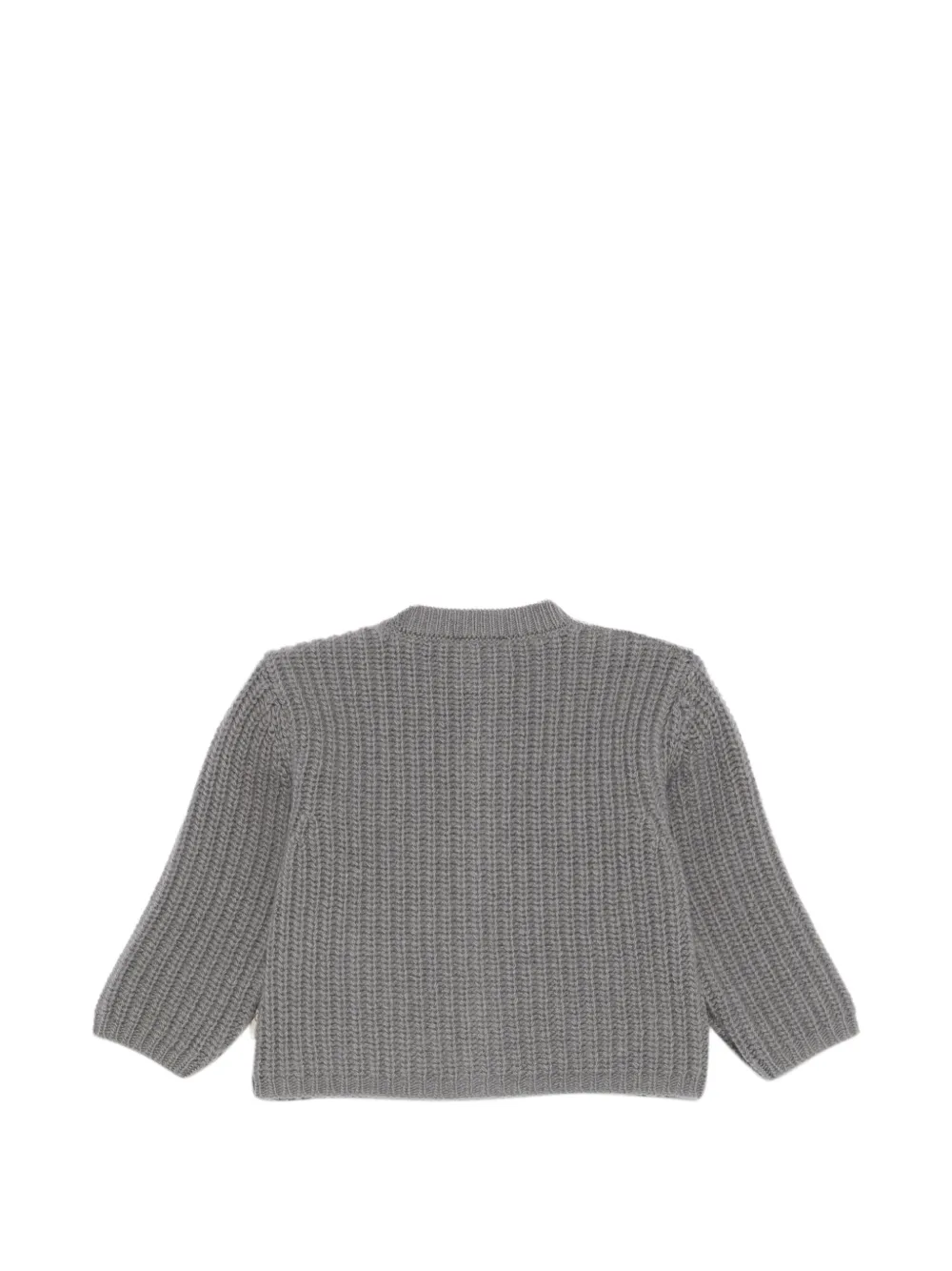 Douuod Kids Ribgebreid vest Grijs