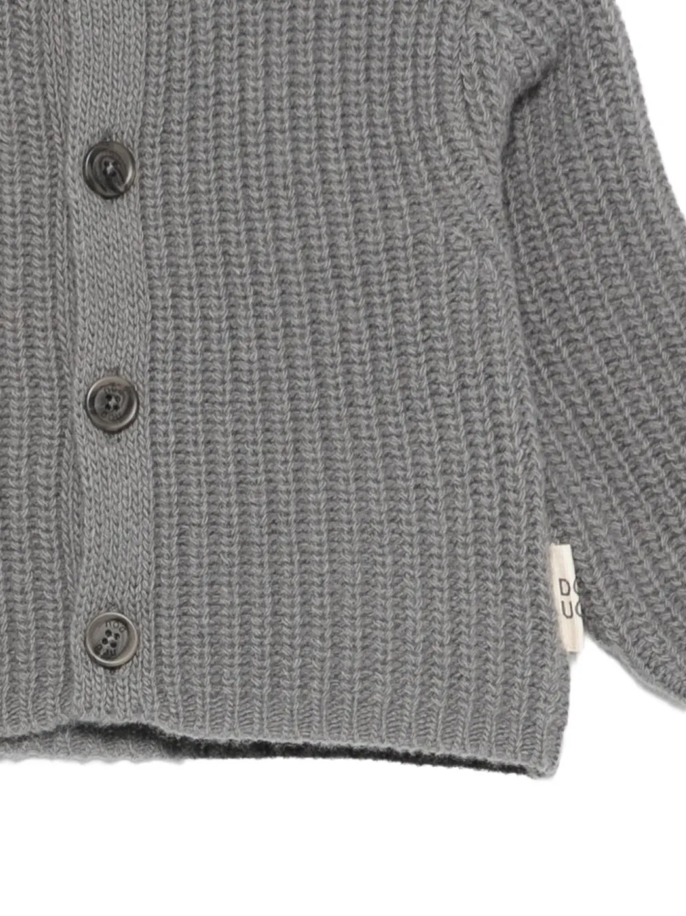 Douuod Kids Ribgebreid vest Grijs