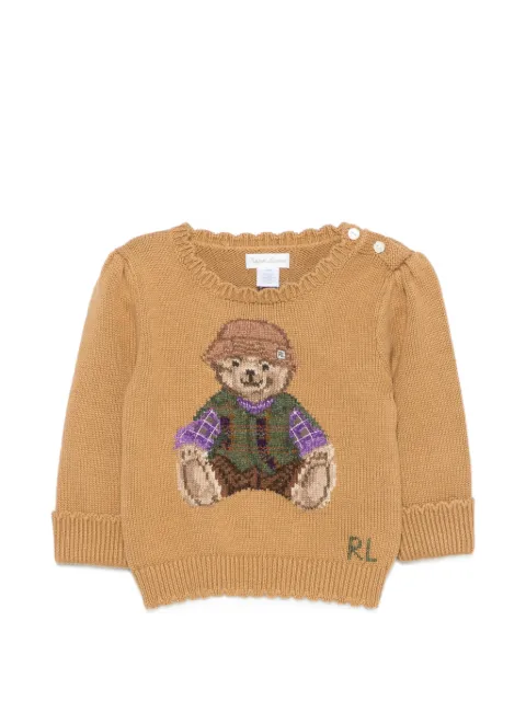 POLO RALPH LAUREN KIDS jersey de intarsia Polo Bear
