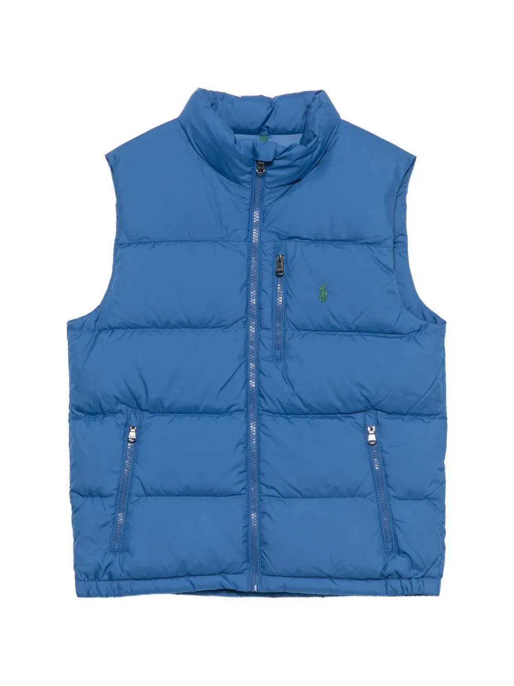 POLO RALPH LAUREN KIDS quilted logo-embroidered gilet - Blu