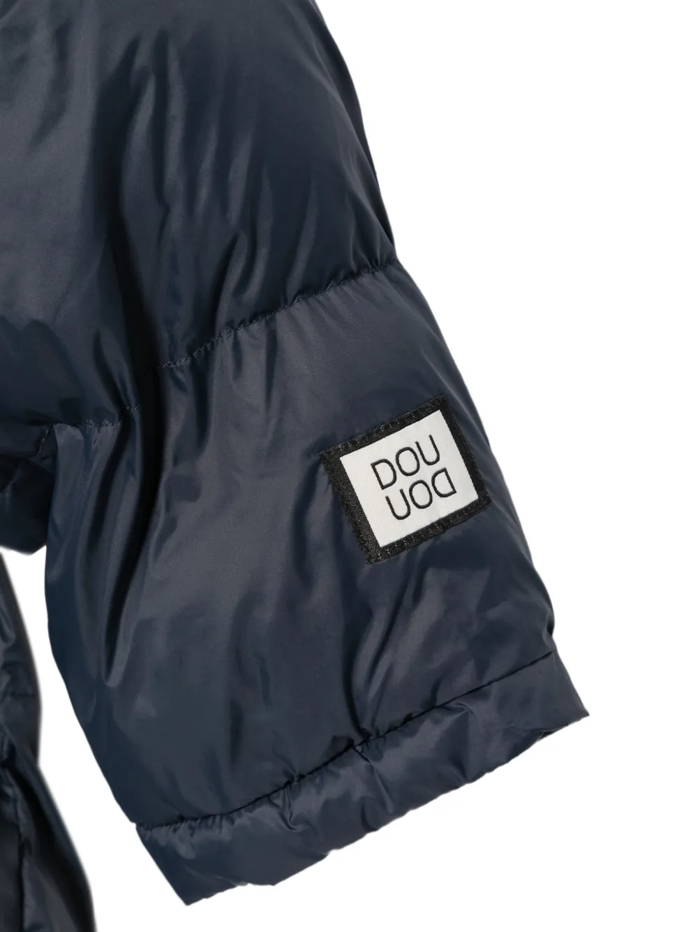 Douuod Kids Jack met capuchon en ceintuur Blauw