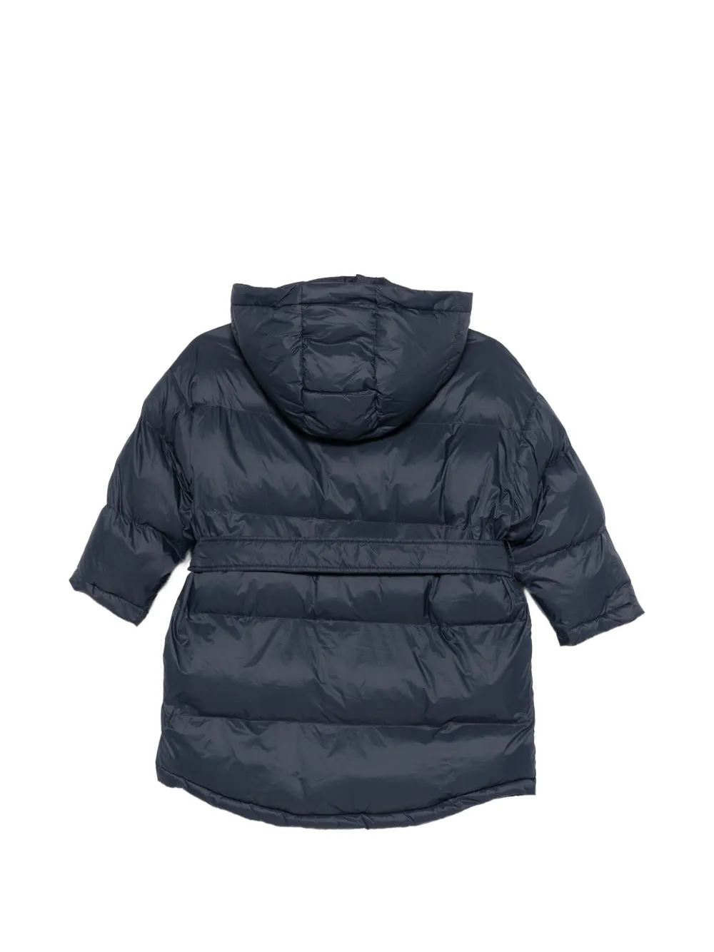 Douuod Kids Jack met capuchon en ceintuur Blauw