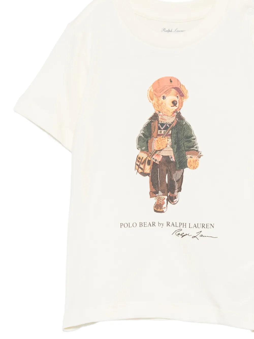 POLO RALPH LAUREN KIDS Polo Bear T-shirt Beige