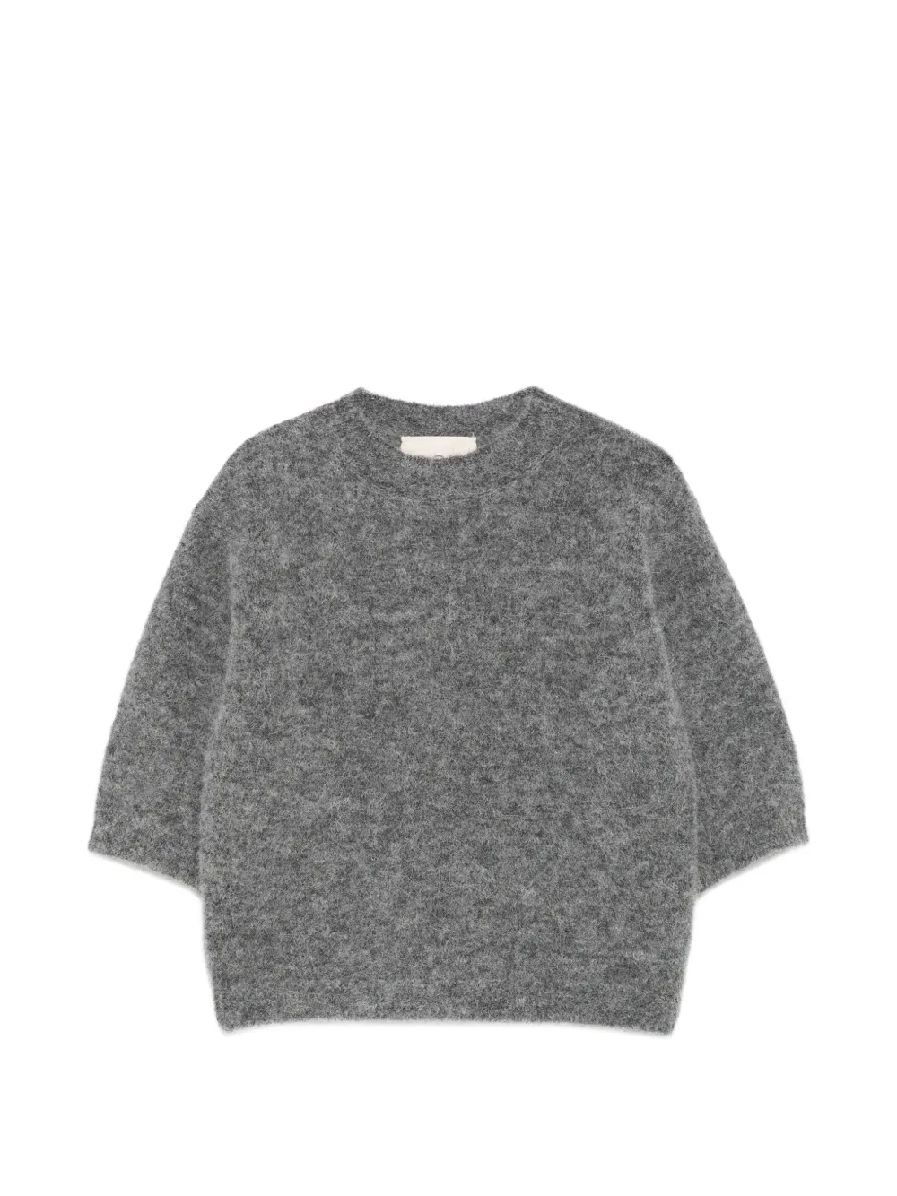 Douuod Kids brushed cropped sweater - Grigio