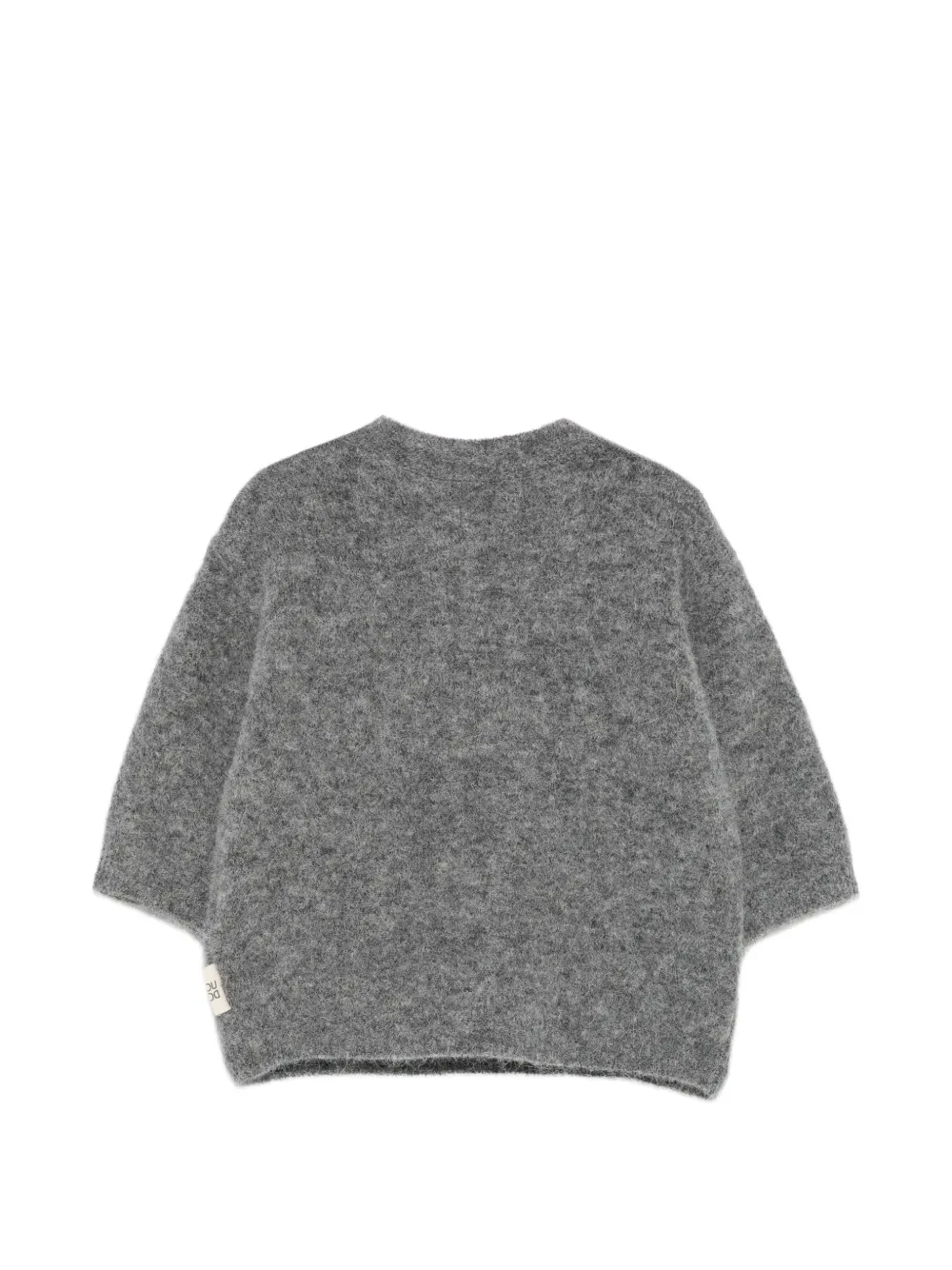 Douuod Kids brushed cropped sweater Grijs
