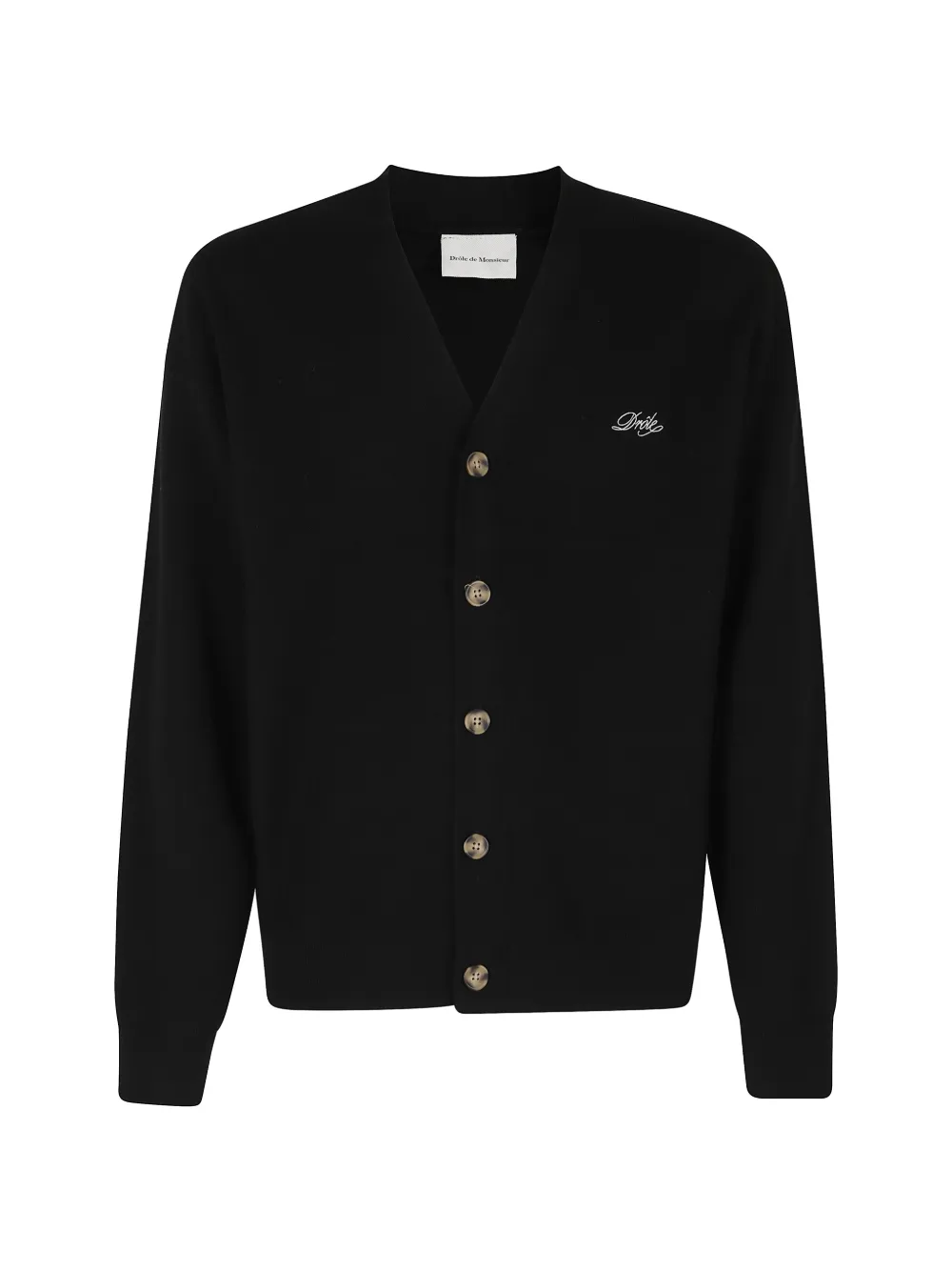Drôle De Monsieur logo-embroidered cardigan