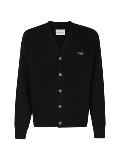 Drôle De Monsieur logo-embroidered cardigan