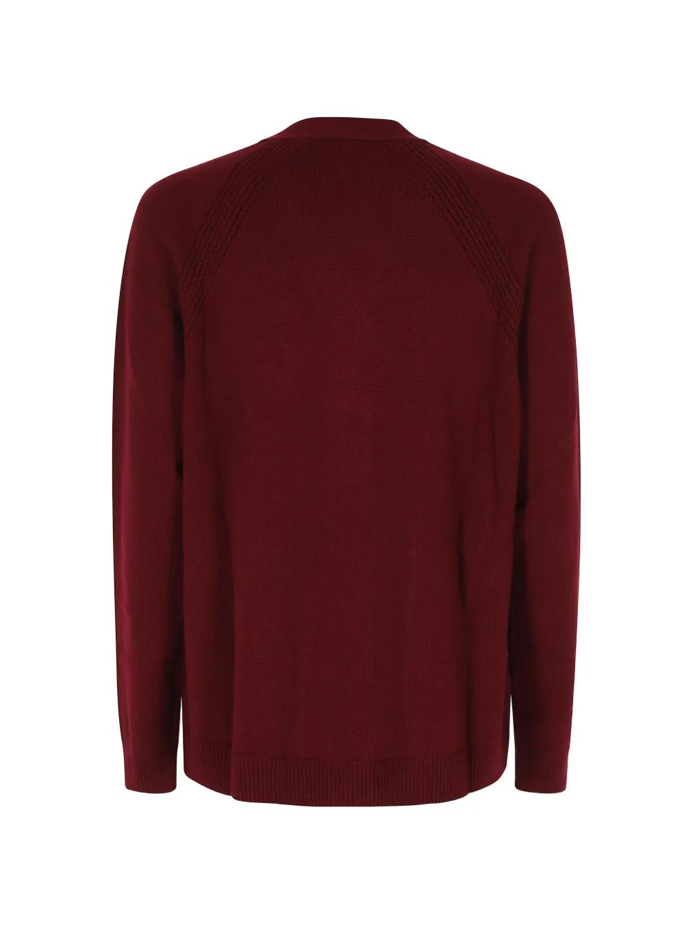 Seventy patch-pocket V-neck cardigan Rood