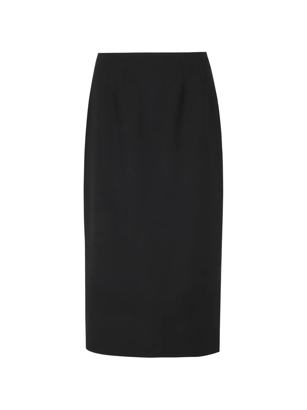 Dolce & Gabbana Double Wool Crêpe Skirt In 블랙