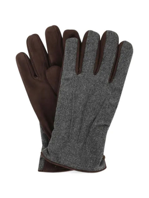 Gran Sasso panelled elasticated gloves