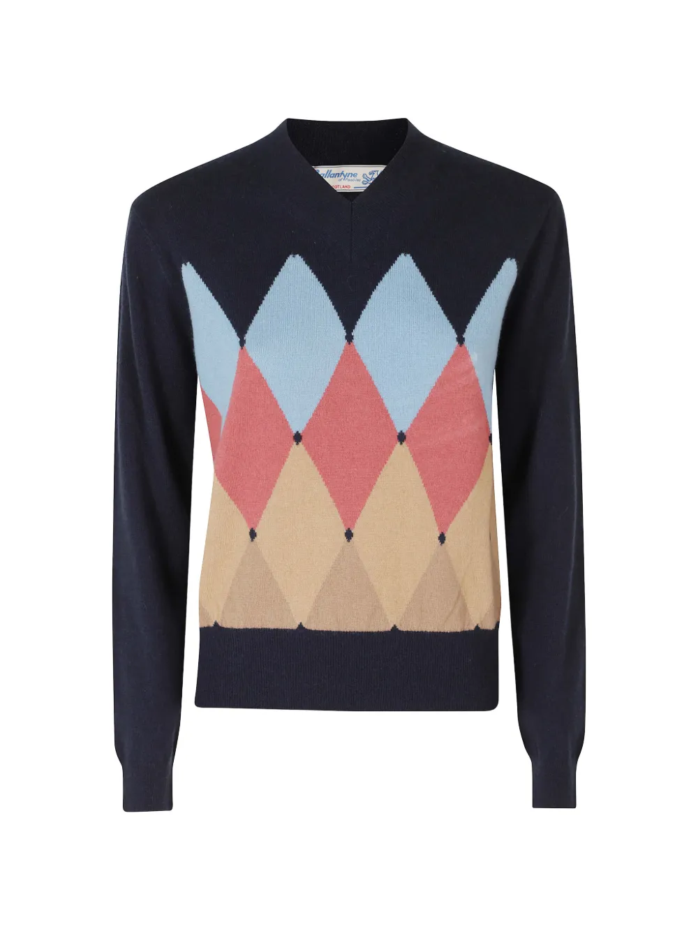 Ballantyne V-neck Sweater In Multi