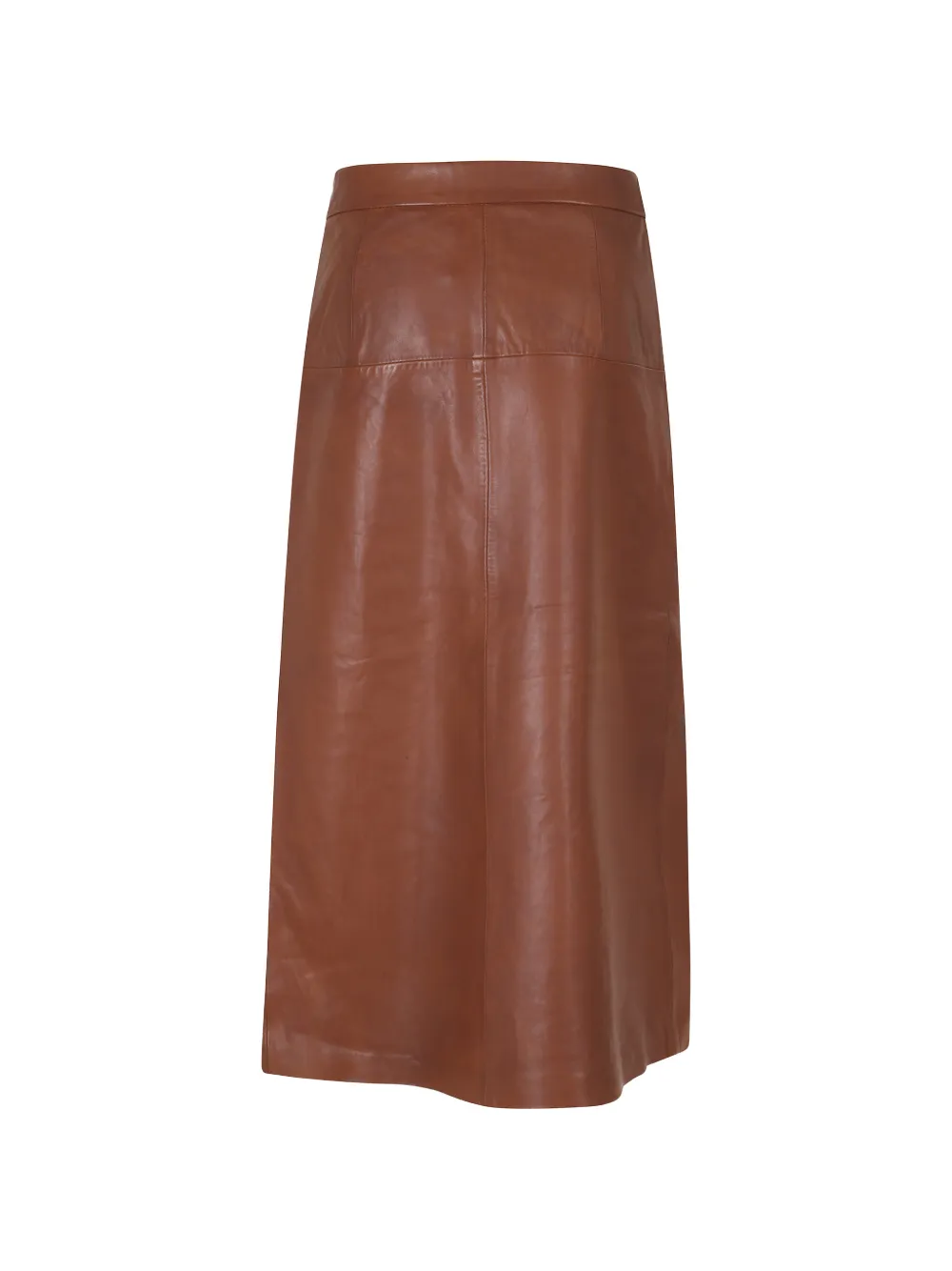 IRO Rimera leather skirt Bruin