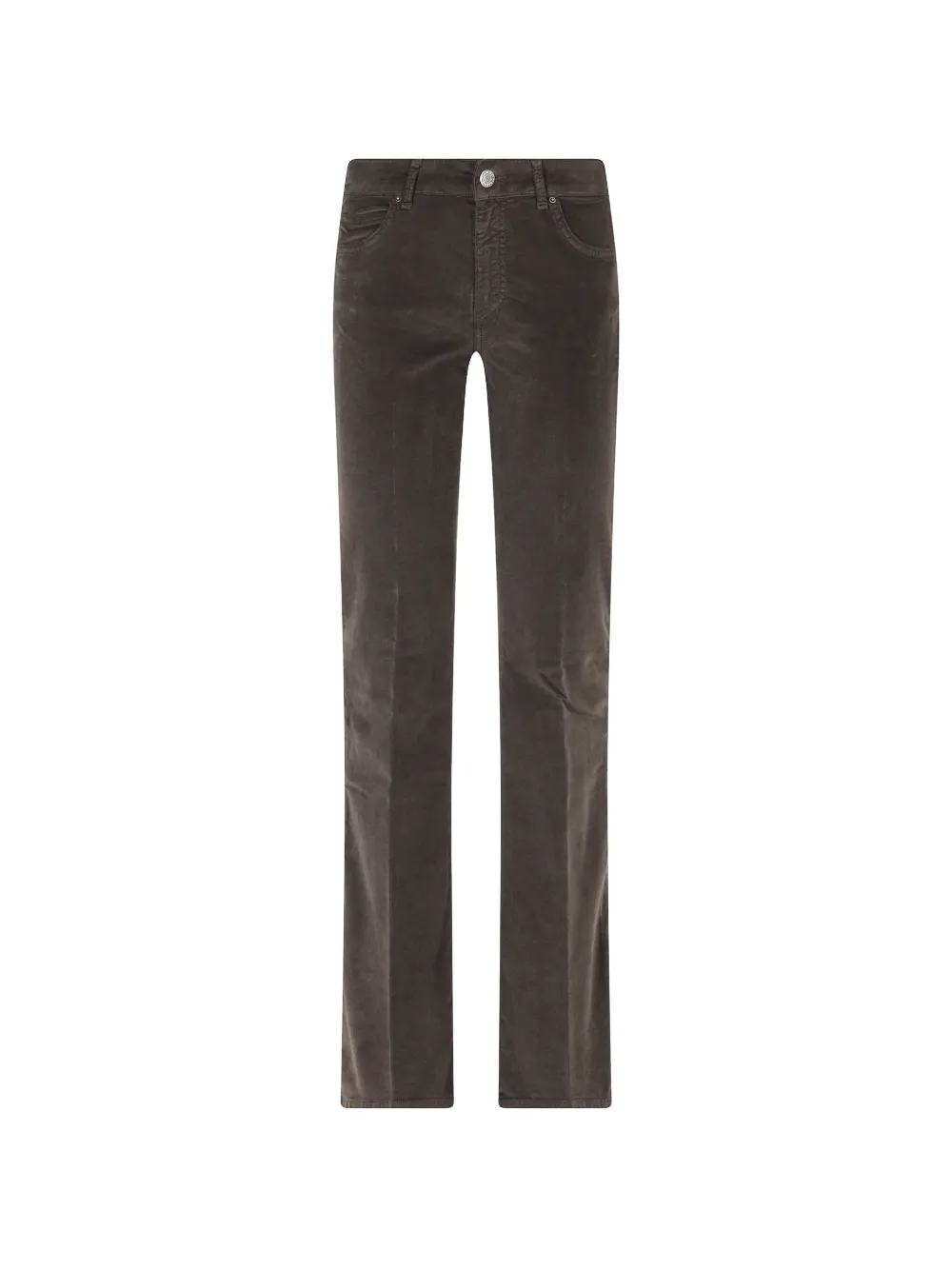 CIGALA'S pressed-crease velvet trousers