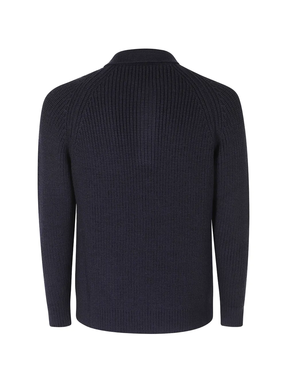 Circolo 1901 Ribgebreid poloshirt met raglanmouwen Blauw