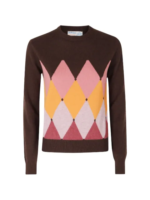 Ballantyne argyle-intarsia sweater