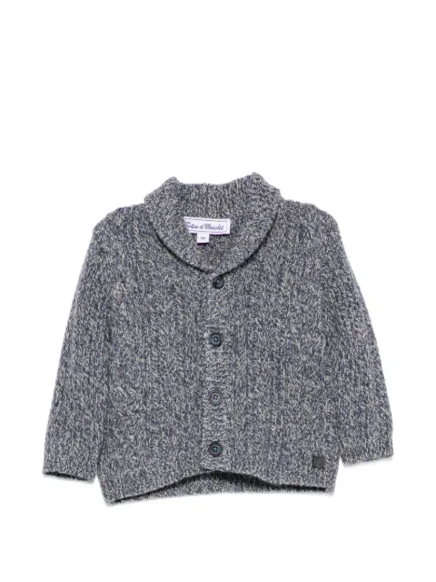 Tartine Et Chocolat shawl-collar marl-knit cardigan