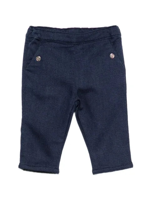 Tartine Et Chocolat ruffled-trim buttoned-pocket jeans