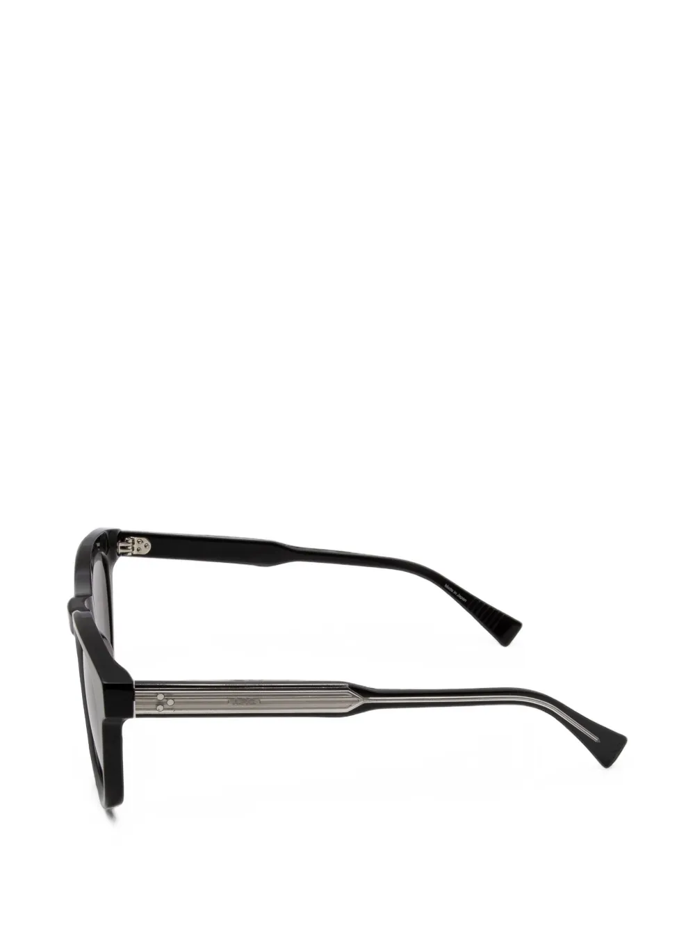 A.P.C. Zonnebril met rond montuur Zwart
