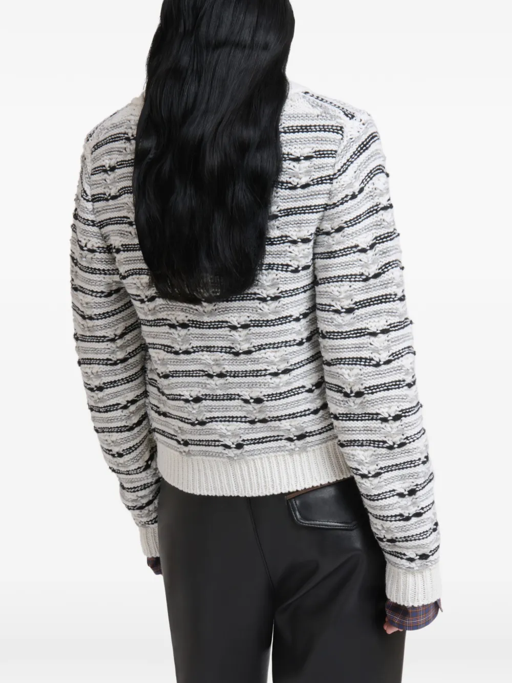Marni Wollen vest met stiksels Wit