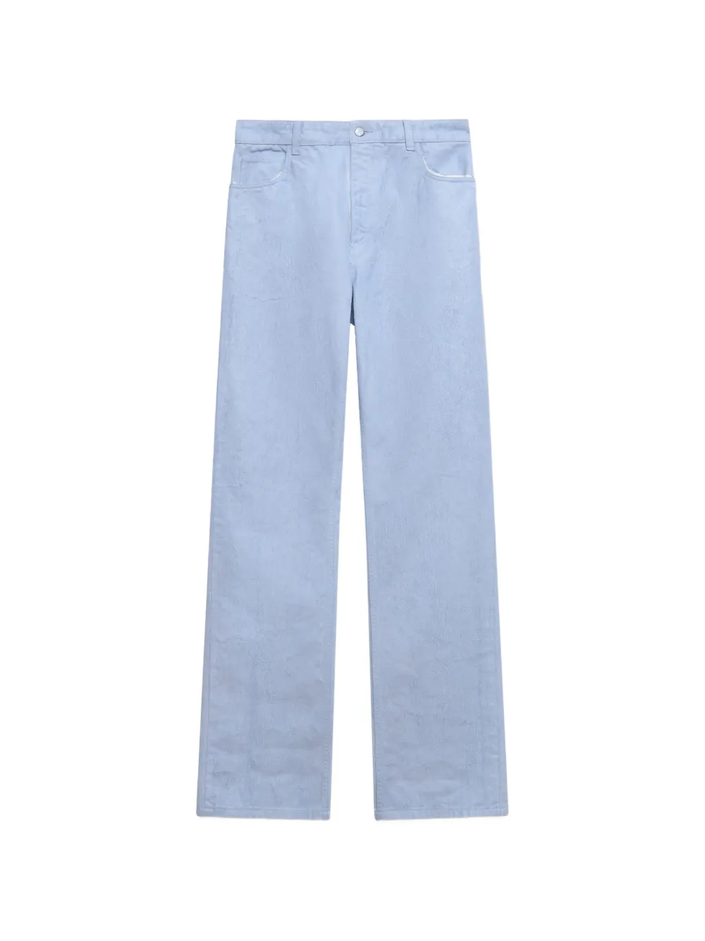 Marni light-blue coated denim jeans