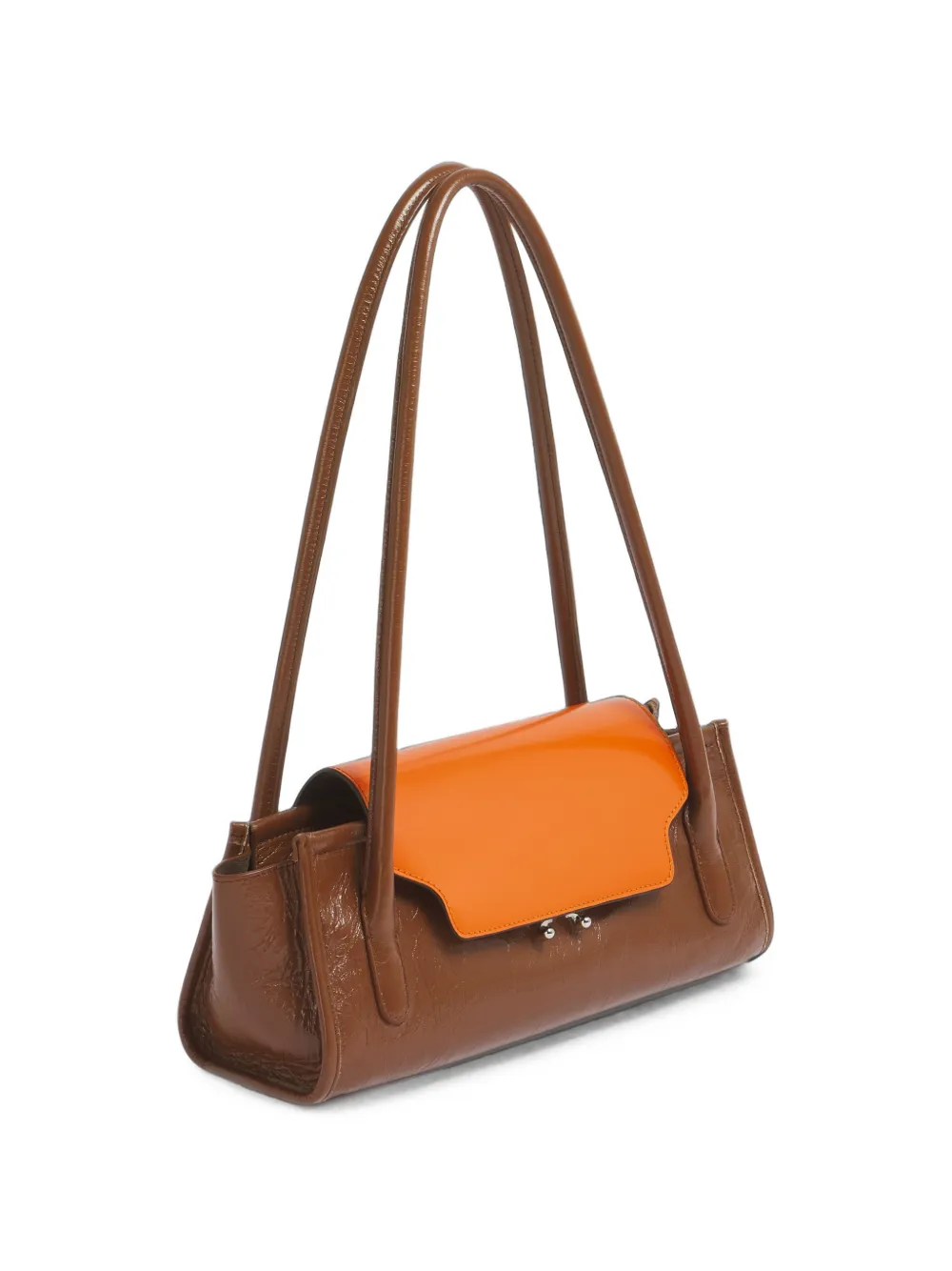 Marni Trunkette leren tas Bruin
