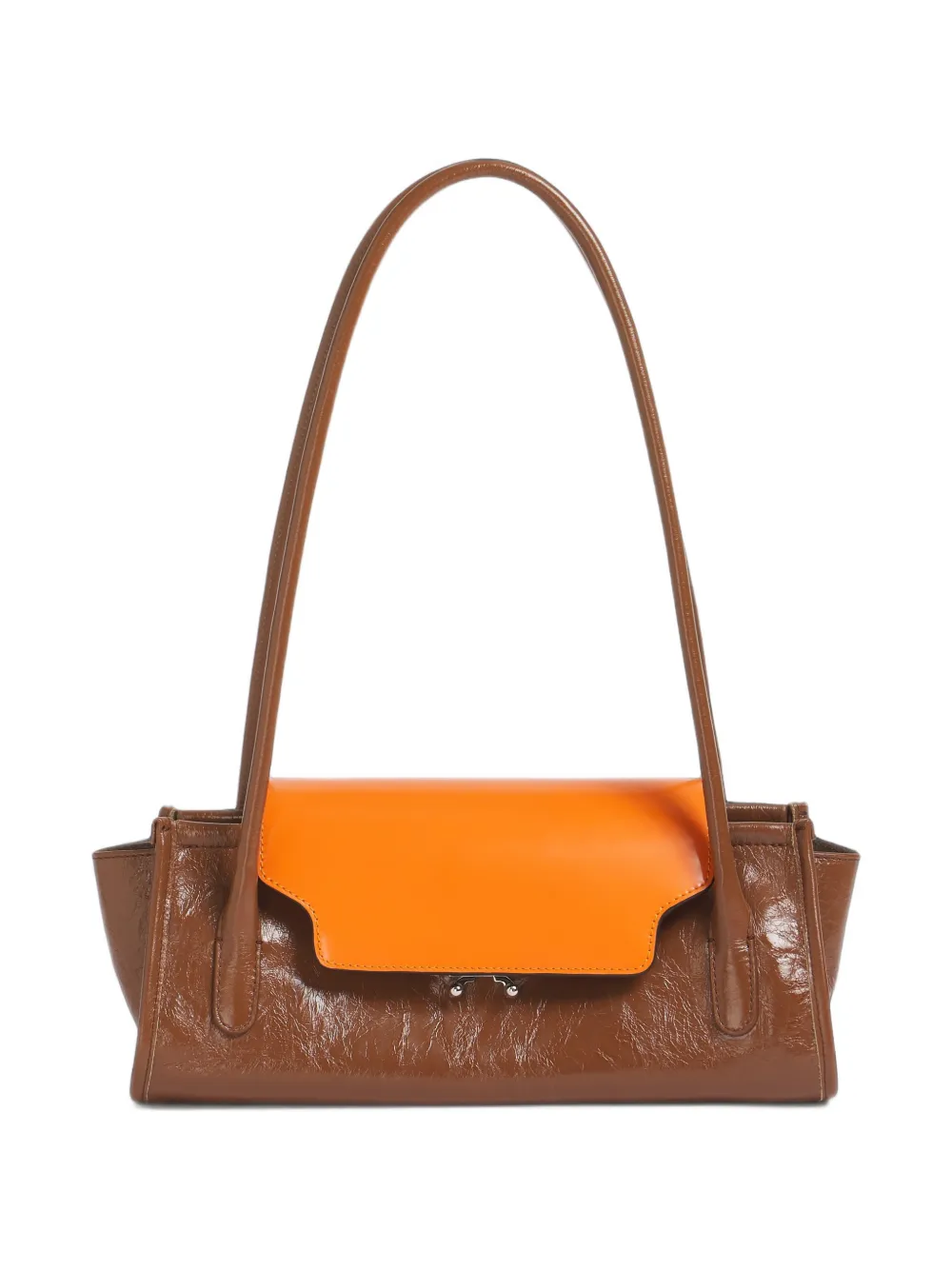 Marni brown and orange leather Trunkette bag - Marrone