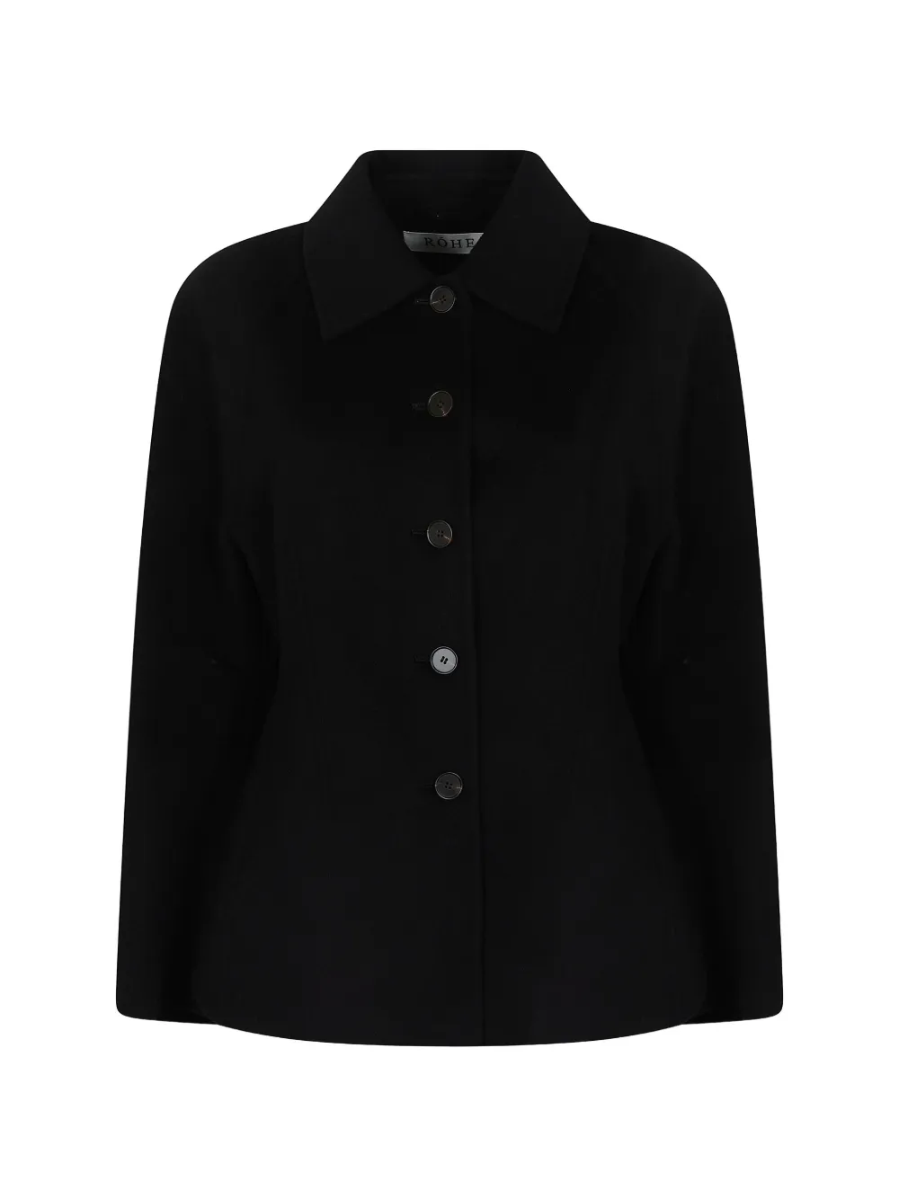 Rohe Double-faced Sculptural Wool Jacket In Black
