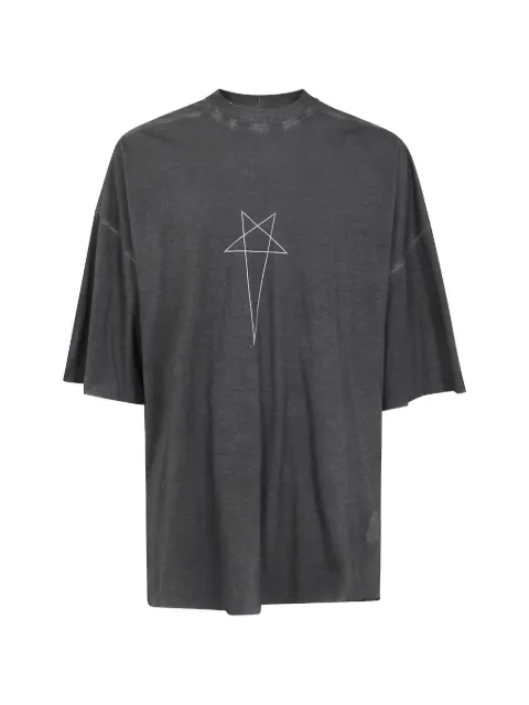 Rick Owens DRKSHDW camiseta Level con motivo de pentagrama