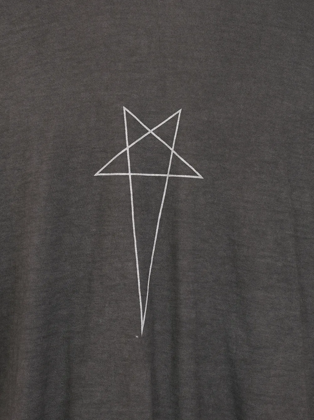 Rick Owens DRKSHDW Level T-shirt met pentagram-print Zwart