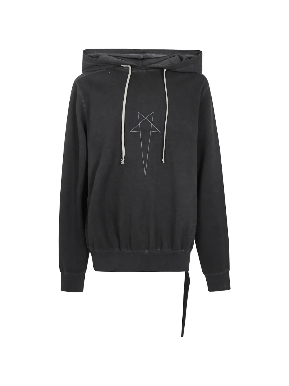 Rick Owens DRKSHDW pentagram-print hoodie Zwart