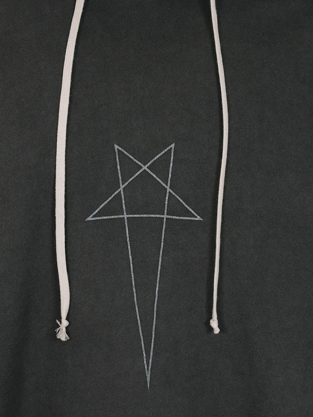 Rick Owens DRKSHDW pentagram-print hoodie Zwart