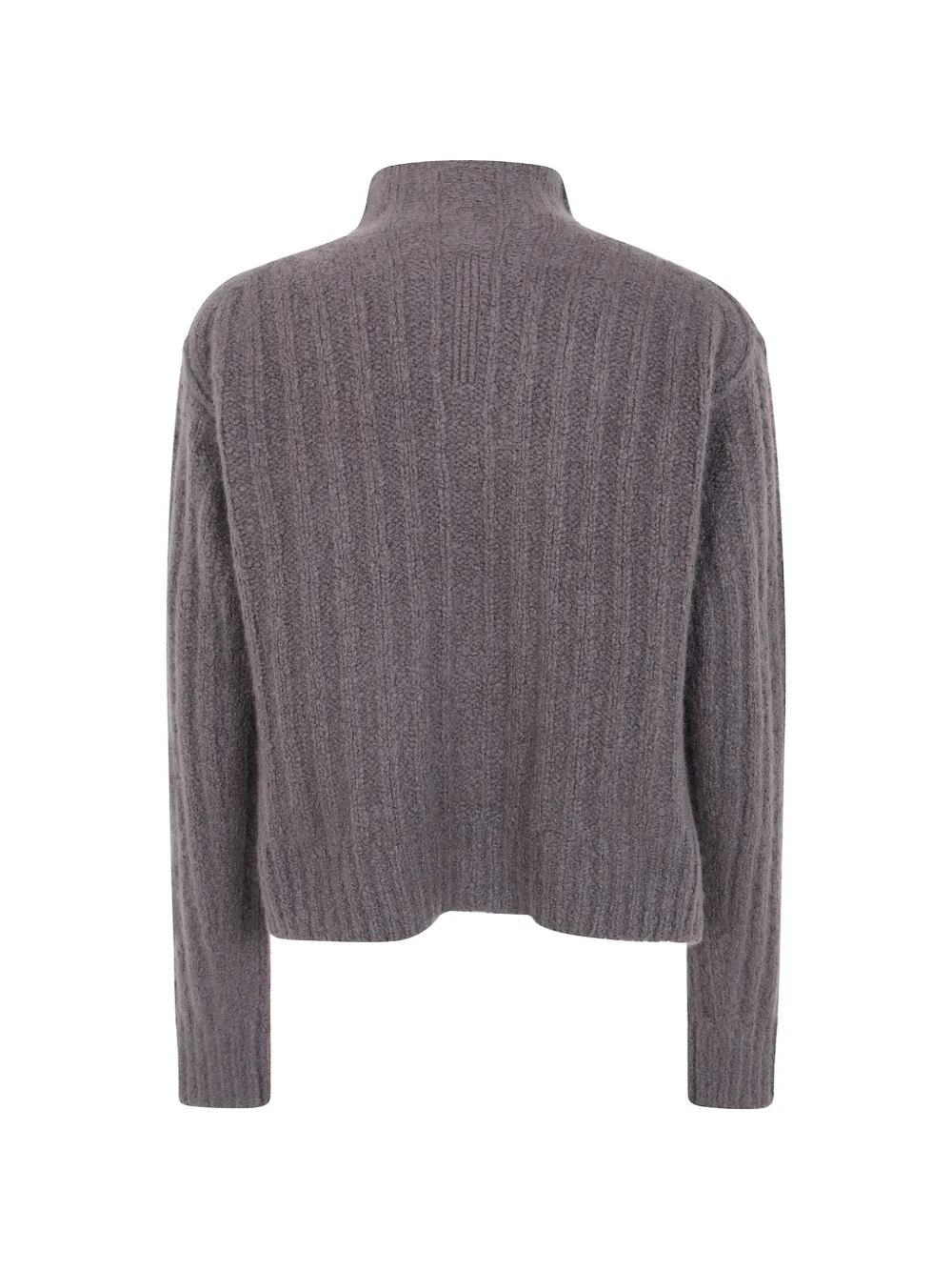 Rick Owens Turtle ribgebreide trui met hoge hals Grijs