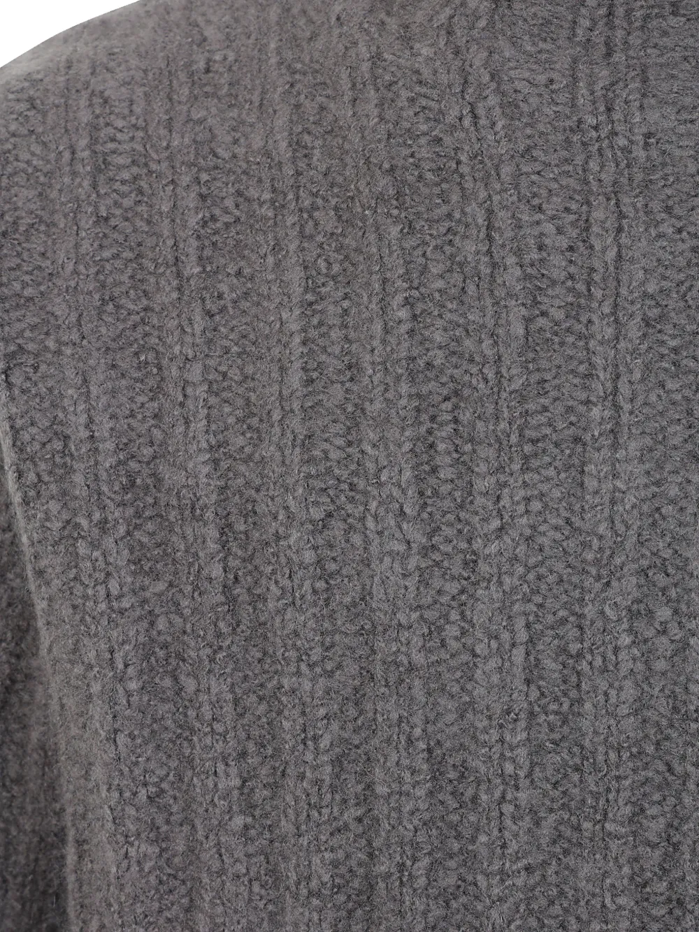 Rick Owens Turtle ribgebreide trui met hoge hals Grijs