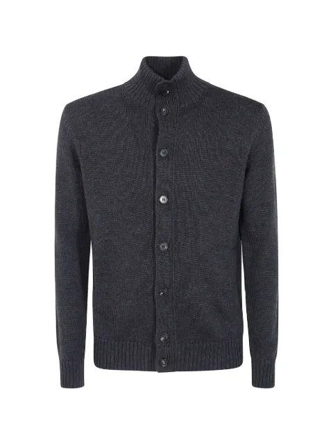 Zanone high-neck buttoned cardigan