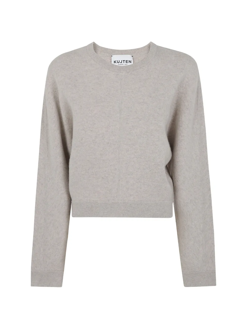 Kujten Cashmere Round-neck Sweater In Neutrals
