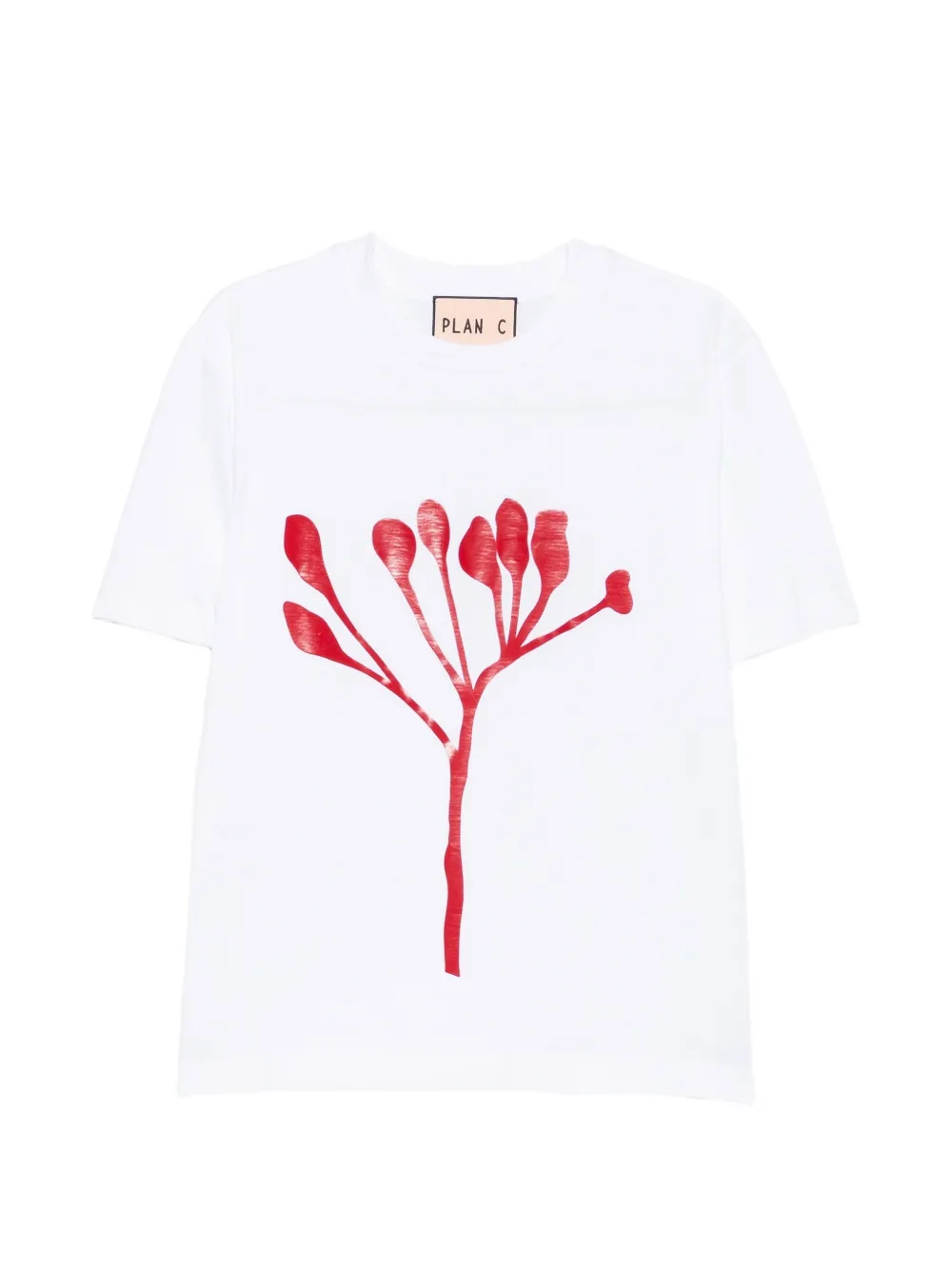 Plan C graphic-print T-shirt - Weiß