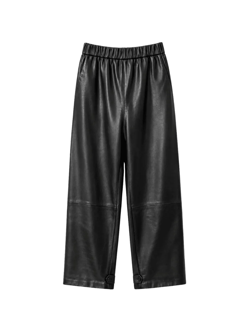 Dušan Nappa Leather Carrot Trousers In Black