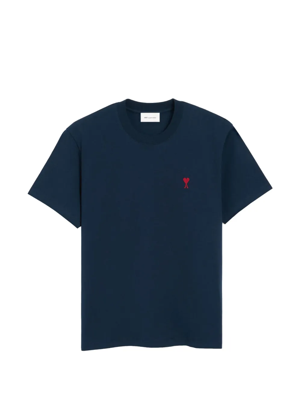 AMI Paris blue cotton T-shirt with Ami de Coeur