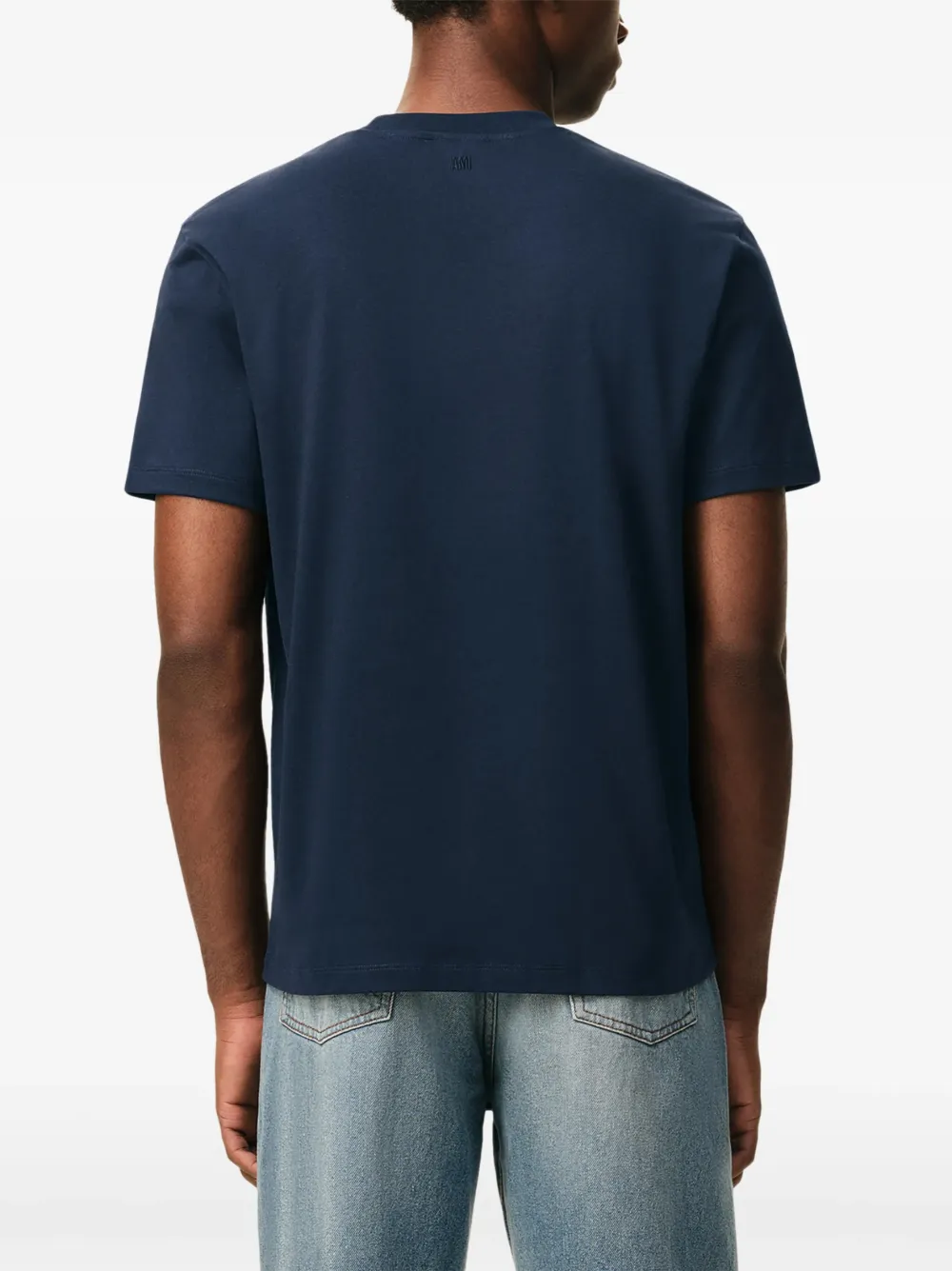 AMI Paris Ami de Coeur katoenen T-shirt Blauw