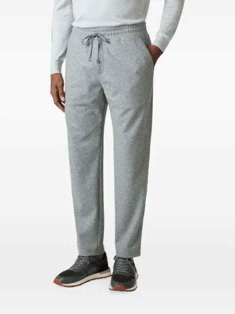 Brett Johnson drawstring velvet-texture track pants