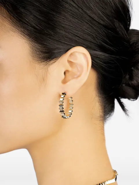 APM Monaco Up and Down hoop earrings