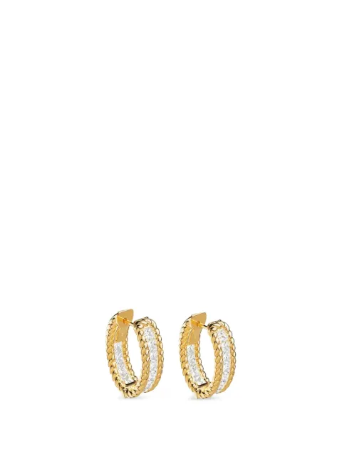 APM Monaco Cordage twisted hoop earrings