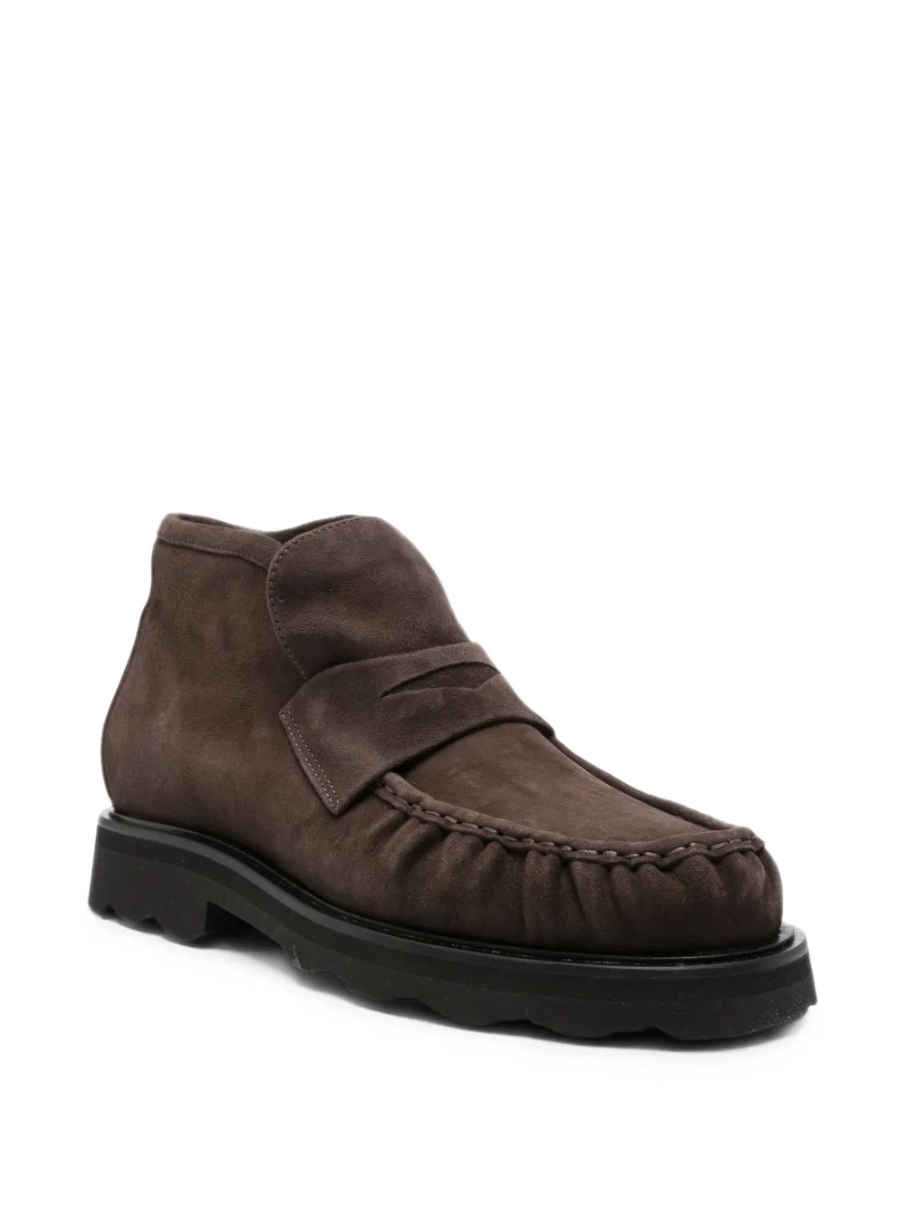 Pomme D´Or suede penny-slot boots Bruin