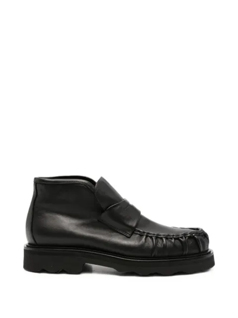 Pomme D´Or botines de piel con diseño fruncido