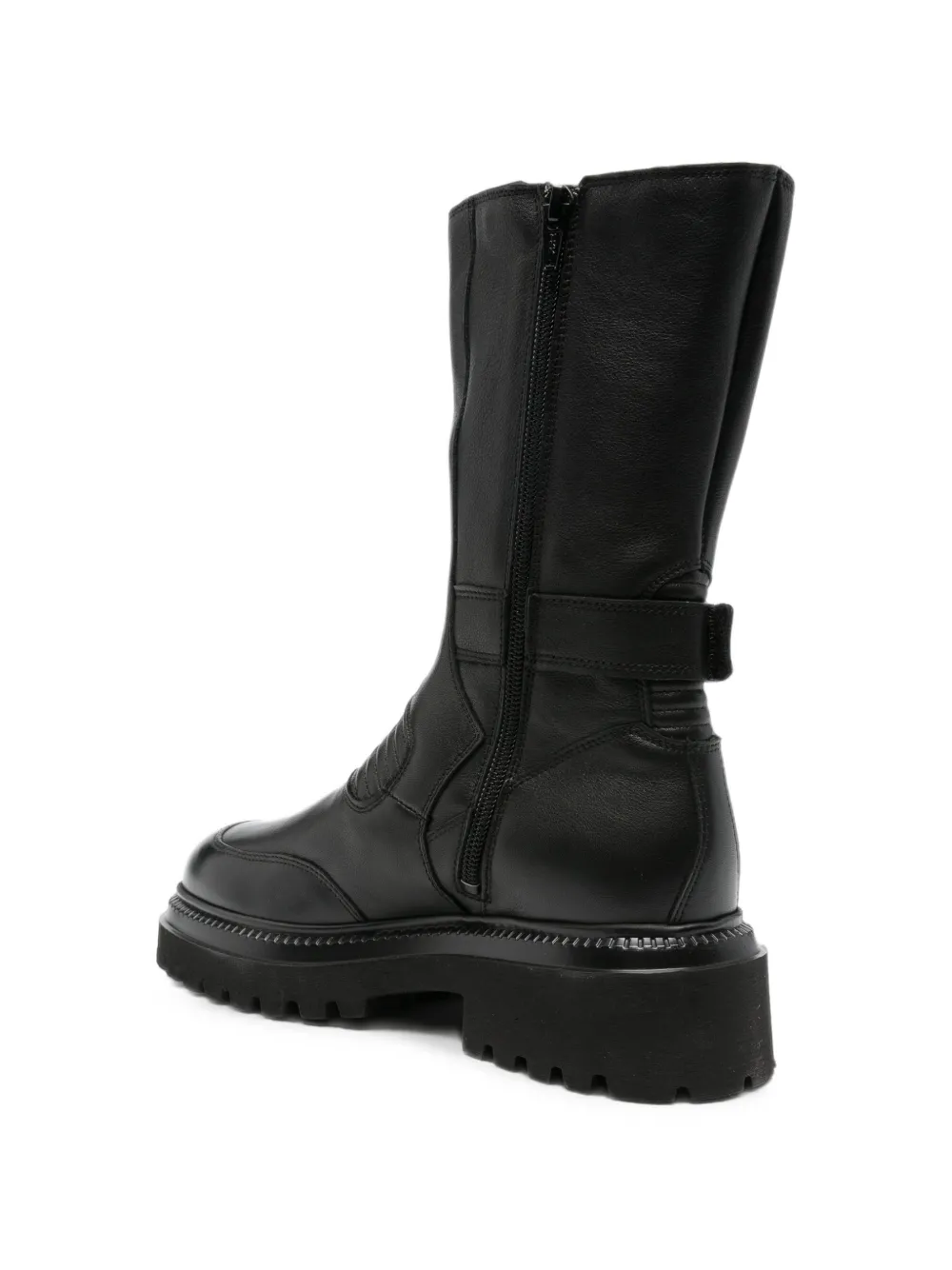 Copenhagen buckled chunky-sole boots Zwart