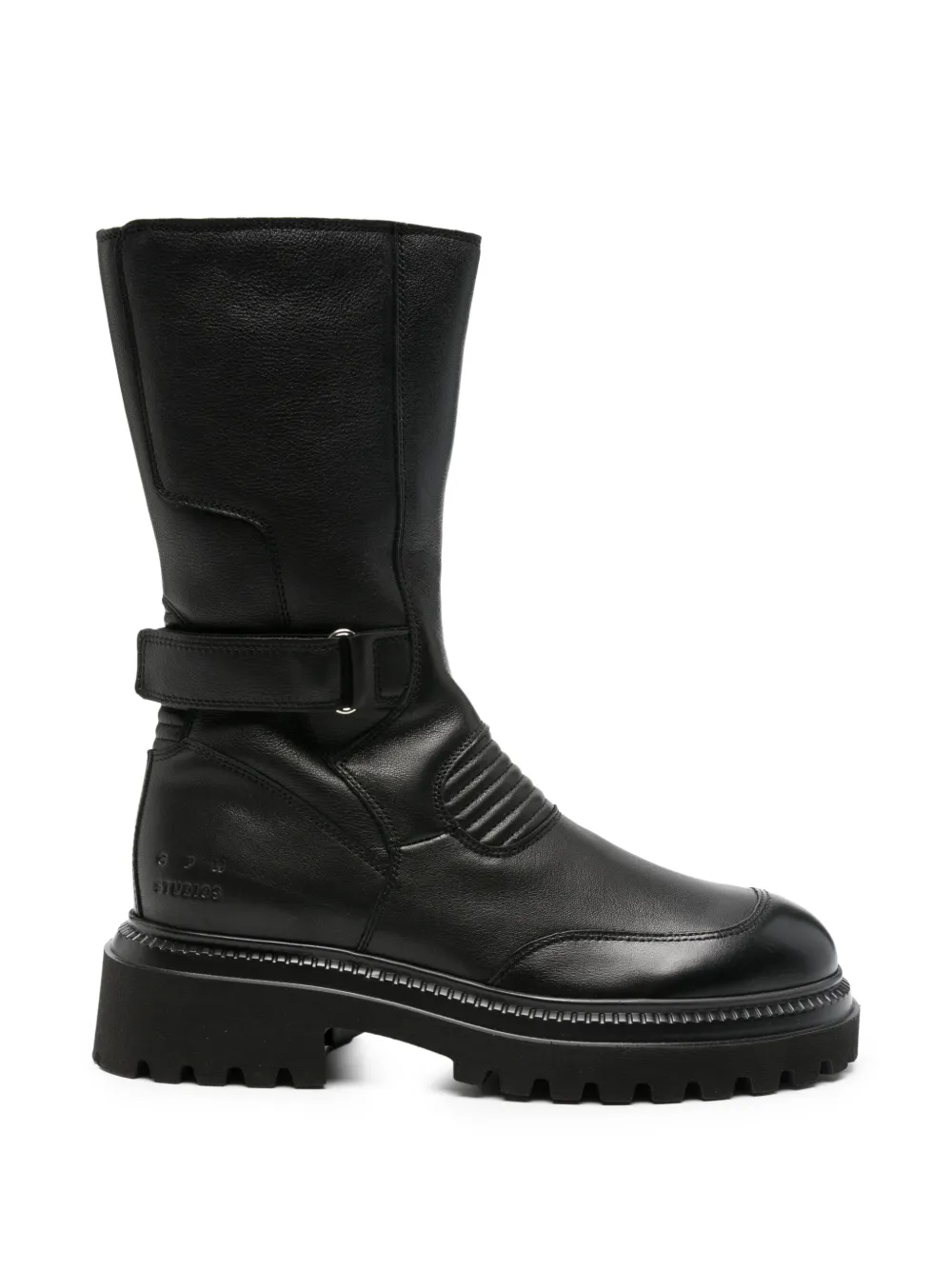 Copenhagen buckled chunky-sole boots