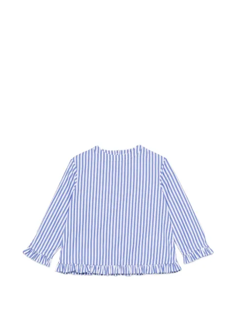 Douuod Kids stripe-print ruffled top
