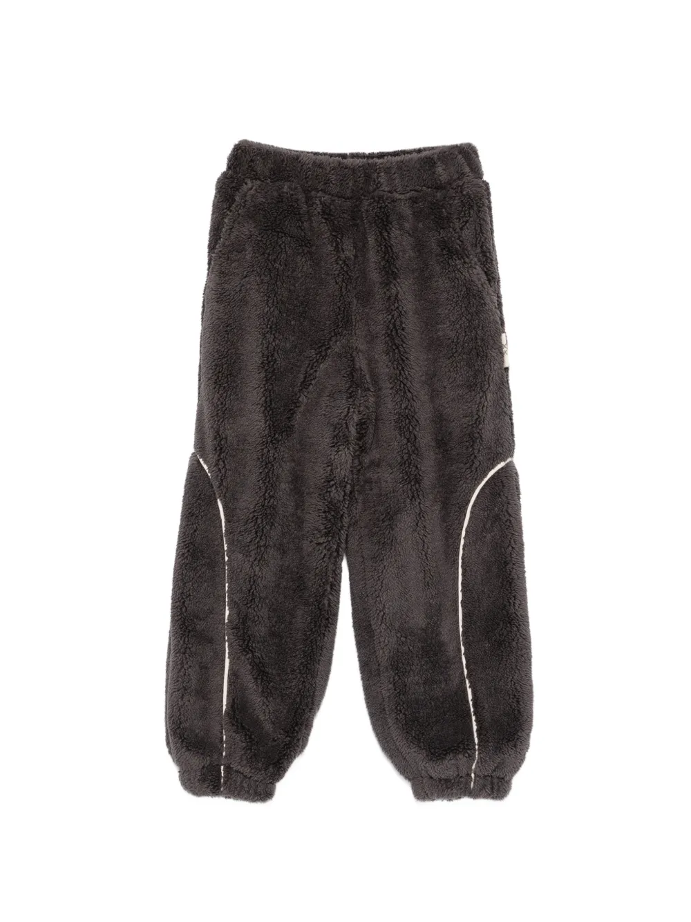 Douuod Kids fleece contrast-piping track pants - Grigio