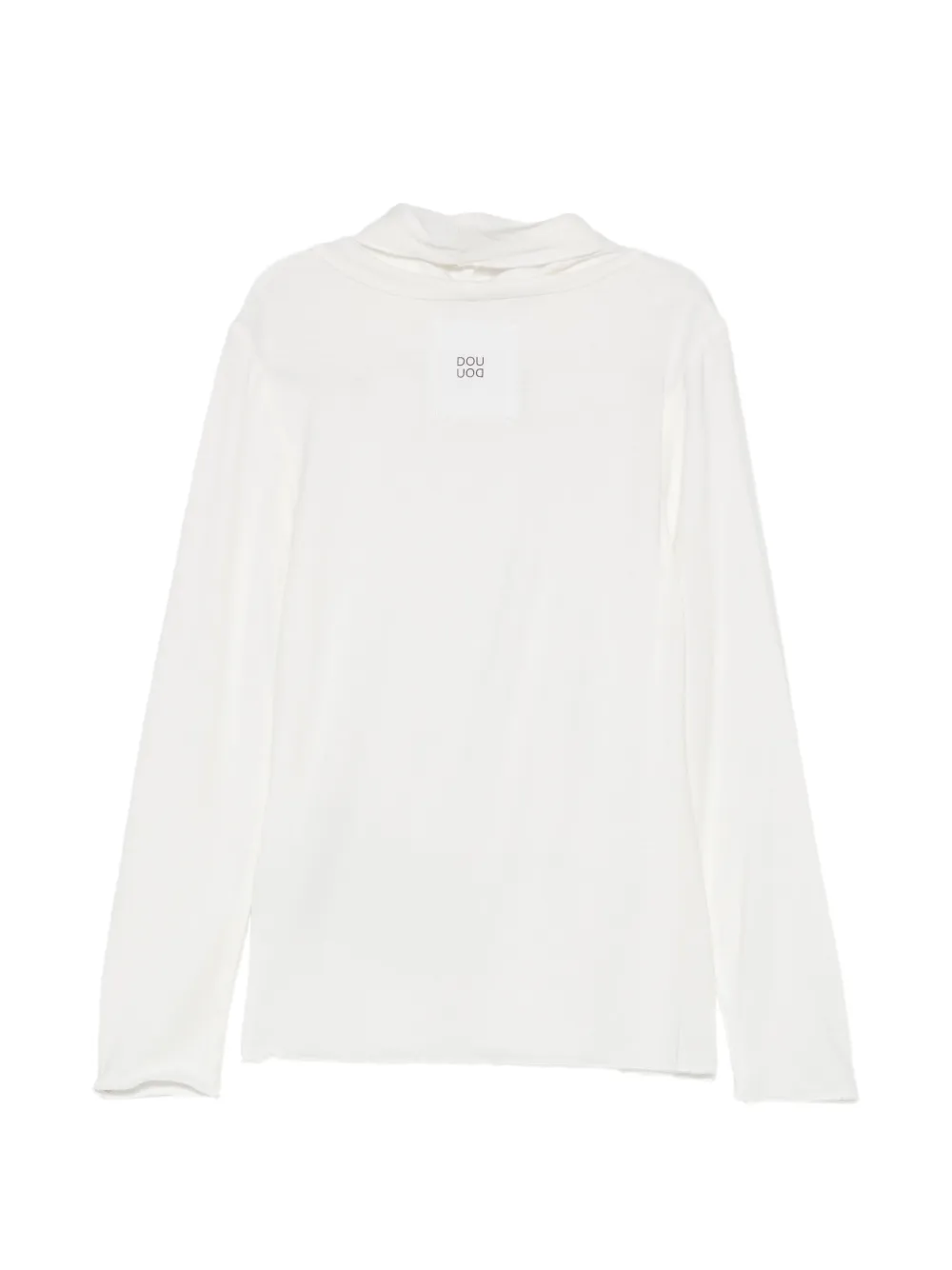 Douuod Kids roll-neck long-sleeve top Wit